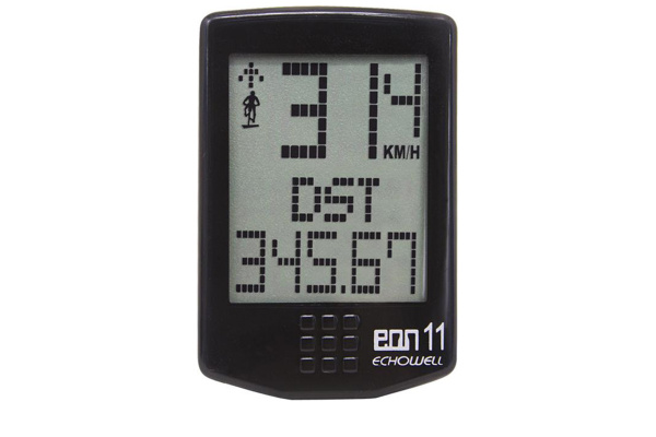 Велокомпьютер Echowell EON11, 11 функций, проводной, черн. Велокомпьютер Echowell EON11, 11 функций, проводной, черн.